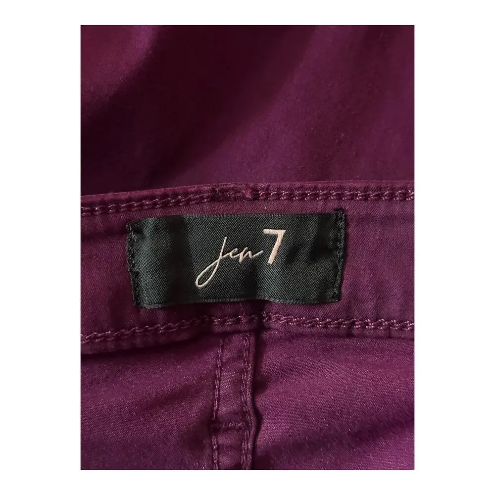 Jen7 Jeans straight leg denim purple size 16 - Picture 6 of 10